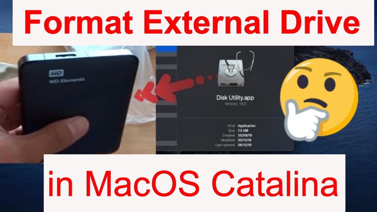 Format external hard drive mac